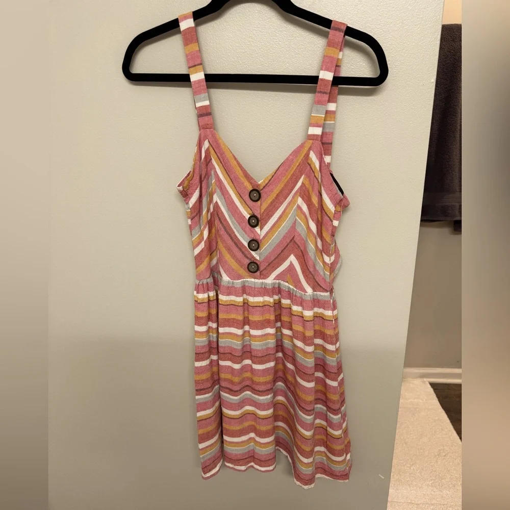 My Michelle Pink and Yellow Dress - Picture 1 of 8